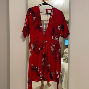 Red dress from shein, worn once, large